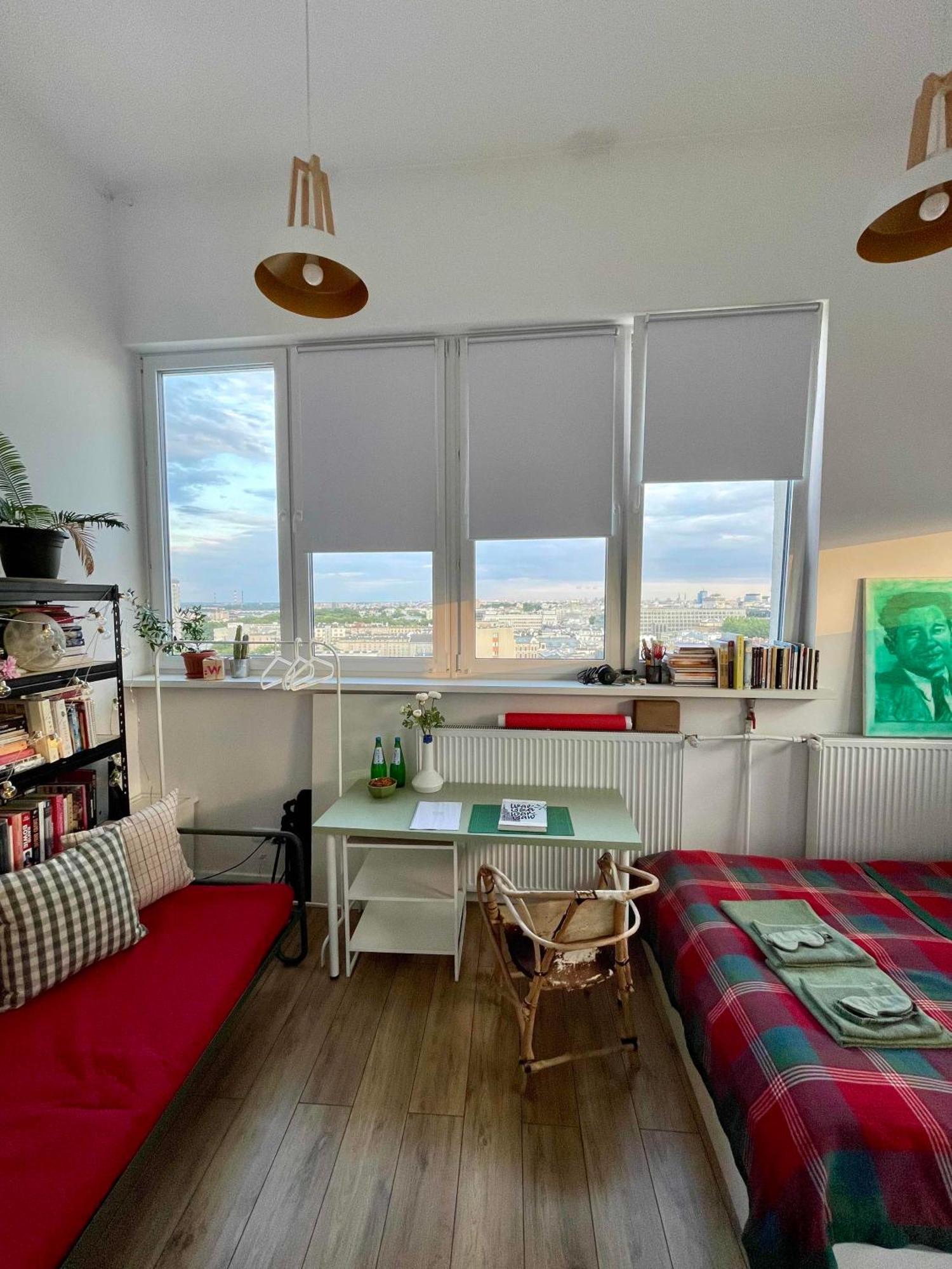 Apartmán Atelier W Sercu Warszawy Z Panoramicznym Widokiem Varšava Exteriér fotografie